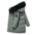 Children Winter Coat Snow Wear Kids Boy Outerwear Big Fur White Duck Down Long Style Zipper Solid Color Boy Jacket